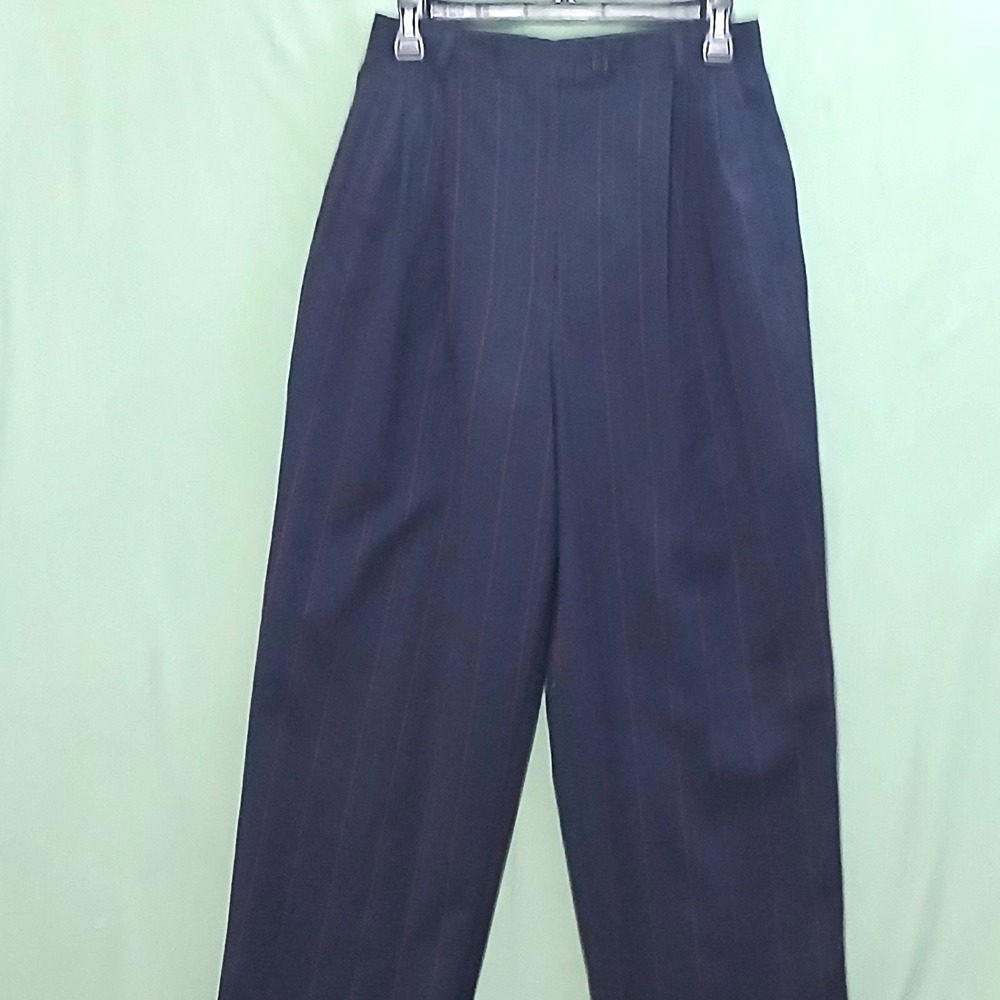 Austin Reed Womens 100% Wool Dress Pants Tall/Long Black Formal Trousers NWOT S4
